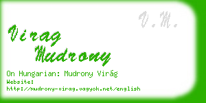 virag mudrony business card